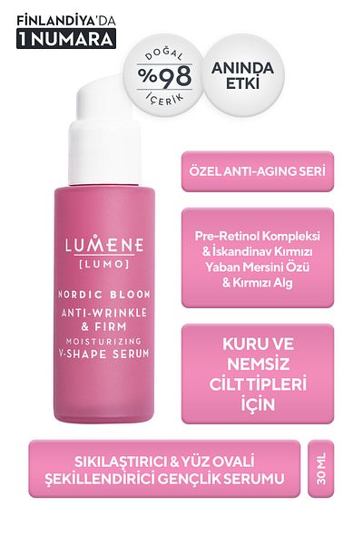 LUMENE Anti-wrinkle&firm Moisturizing V-shape Serum-firming&face Oval Shaping Serum 30 Ml