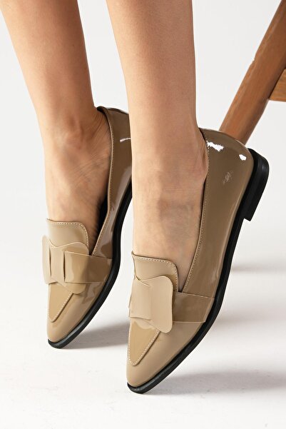 Mio Gusto Жіночі мокасини Nora норкового кольору повсякденні плоскі туфлі