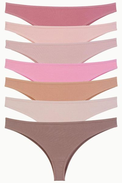 Nicoletta Damenhöschen 7er-Pack Lycra Brazillian Stone
