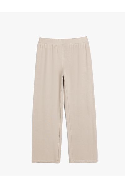 Koton Pantaloni de pijama largi din țesătură modal, cu potrivire confortabilă