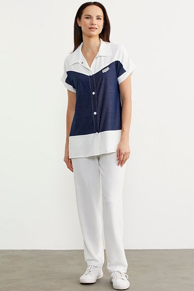 Sementa Denim Look Double Color Set - Ecru