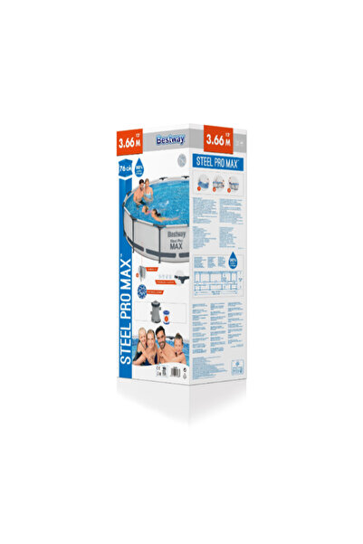 BESTWAY Steel Pro Frame Pool Set( Filter Pump) 366X76Cm-26-56416