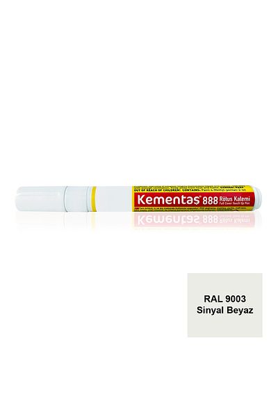 Kementaş RAL 9003 Signal White Full Coverage MobRetouching Pen Full Covering Retouching Pens