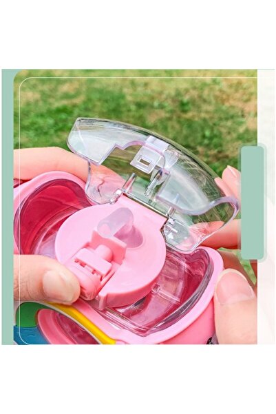 Buldug Children's Water Bottle with Cartoon Figures - Pink Color Fun and Prac...