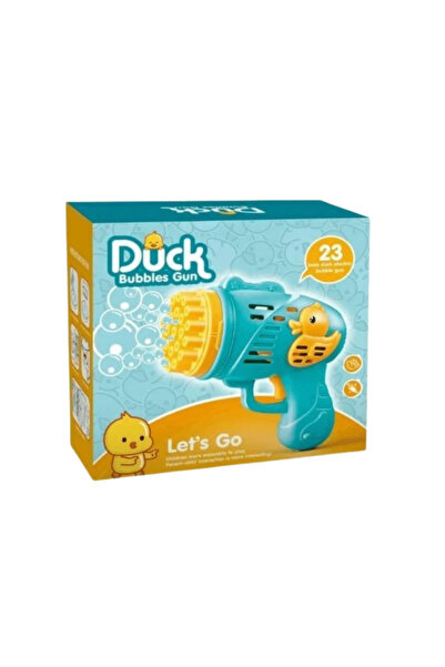 Kayyum Oyuncak Ördek Pilli Köpük Tabancası - Mavi