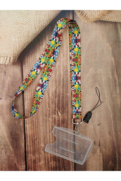 doktorbonem Çizgi Film Karakterleri Kart Askısı Yaka Kartı Boyun Askı Ipi Tel...