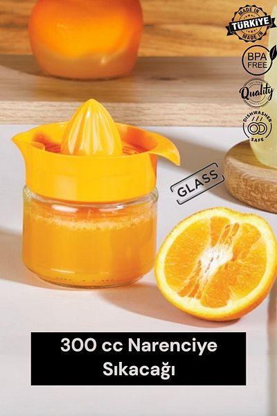 MUF HOME Practical Lemon Bowl 300Cc - Glass, Lemon, Orange and Citrus Juicer