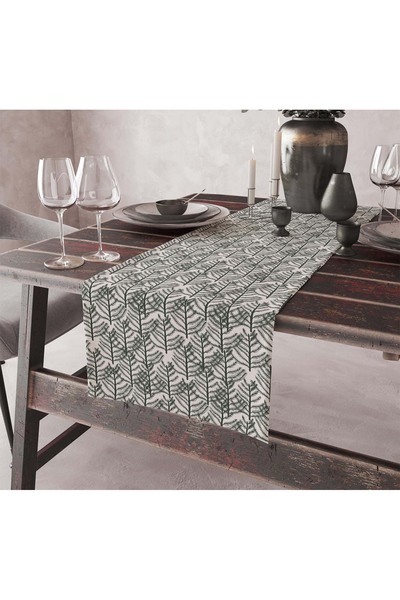 ASDİVA Простий сучасний дизайн з цифровим принтом у вигляді зелених листя, де...