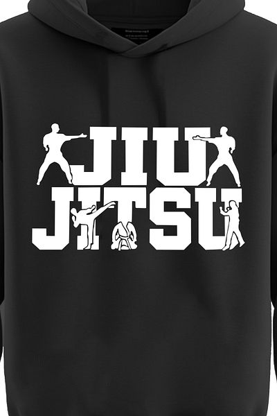 TOP GLORY Φούτερ με κουκούλα JiuJitsu - Φούτερ με κουκούλα 3 νημάτων Jujitsu Sweat JiuJit7401