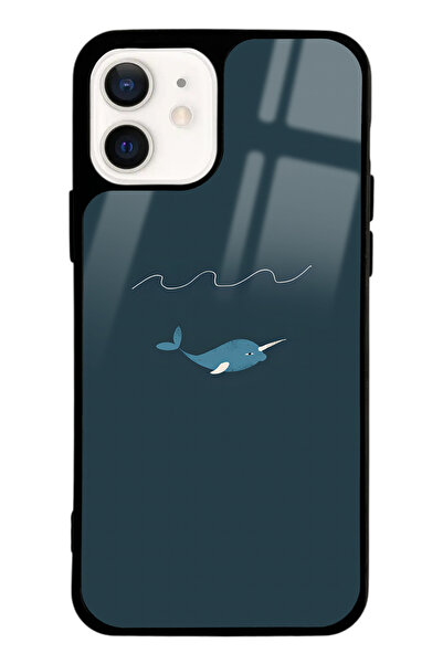 Spoyi iPhone 12 Doodle Fish Tasarımlı Glossy Telefon Kılıfı