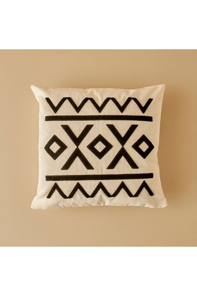 Bella Maison Pernă decorativă Helena alb-negru (43x43 cm)