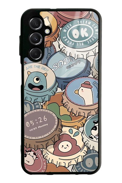 Spoyi Glossy Phone Case for Samsung M34 Crown Cap Design