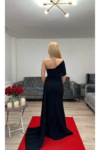 madamjasmine Ewolar Tail Detail Night Evening Dress