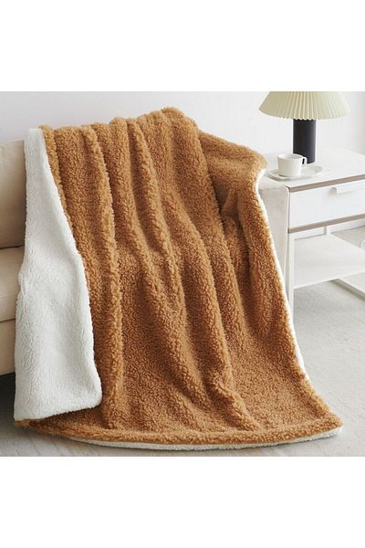 Mezoe Soft and Luxurious Comfortable Sherpa Throw Blanket