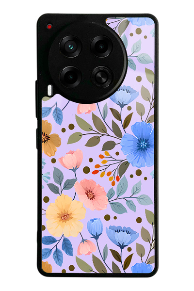 Spoyi Tecno Camon 30 Çiçek bahçesi Tasarımlı Glossy Telefon Kılıfı