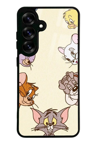 Spoyi Samsung S25 Tom and Jerry Design Glossy Phone Case