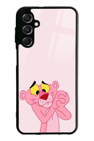 Spoyi Samsung M34 Pink Panther Design Glossy Phone Case