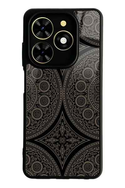 Spoyi Tecno Spark Go 2024 Glossy Phone Case with Ottoman Motif Design