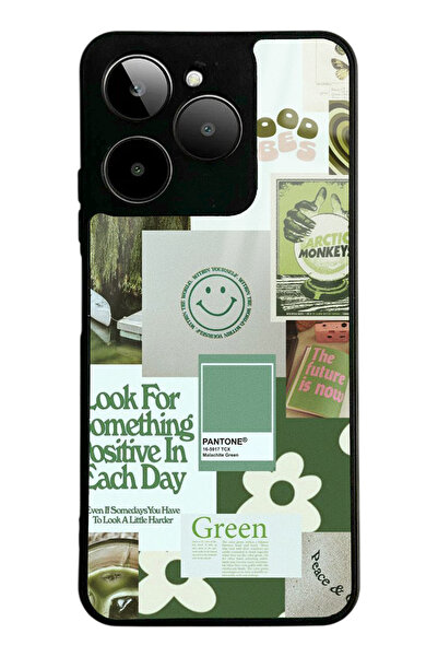 Spoyi Gm Era 30 Green Sticker Tasarımlı Glossy Telefon Kılıfı