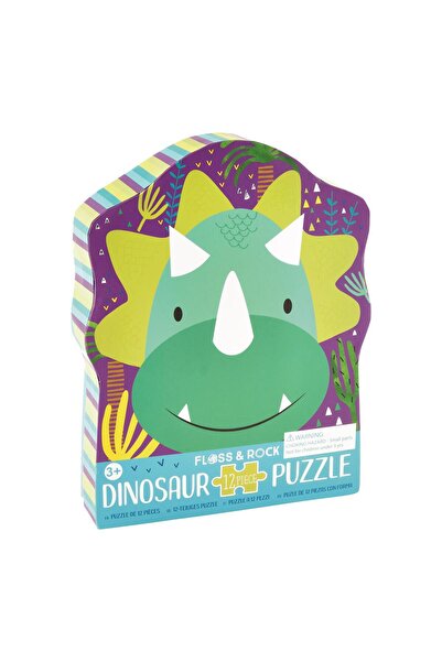 Floss & Rock 12 Parca Şekilli Yap-Boz/Dinosaur