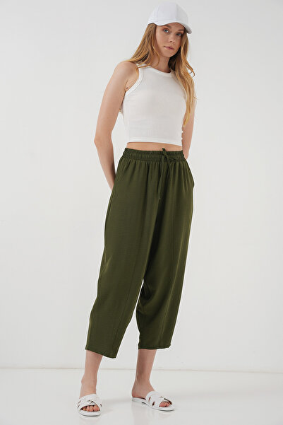 Bigdart 6591 Model Khaki Woven Baggy Trousers