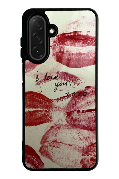 Spoyi Samsung A26 I Love You Tasarımlı Glossy Telefon Kılıfı
