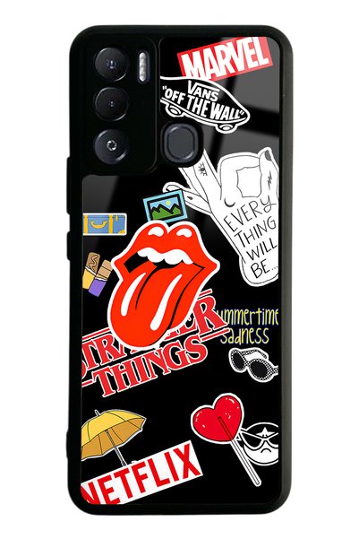 Spoyi Tecno Pova Neo Sticker Design Glossy Phone Case