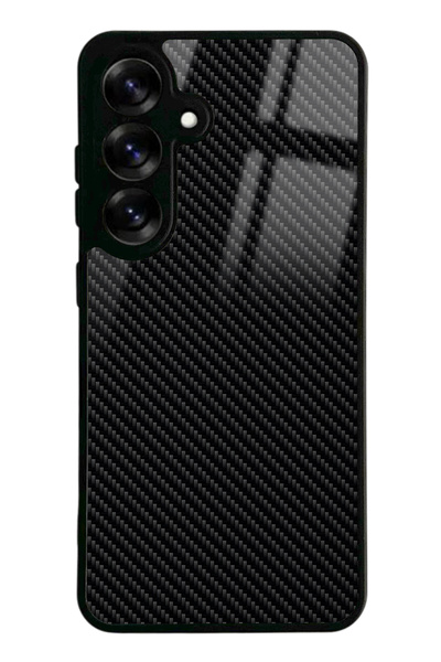 Spoyi Samsung S25 Carbon Tasarımlı Glossy Telefon Kılıfı