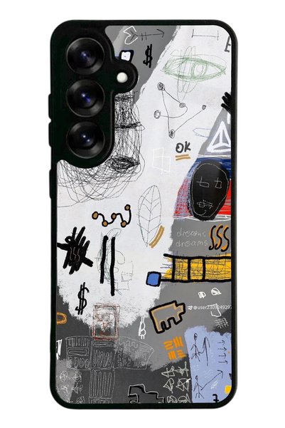 Spoyi Samsung S25 Glossy Phone Case with Math Board Design