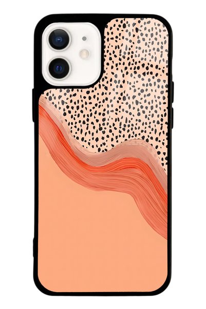Spoyi iPhone 12 Glossy Phone Case with Nude Speckle Design