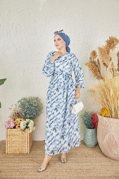 Nissra Φόρεμα σιφόν με σχέδιο Ankanoor Zebra Anka251004