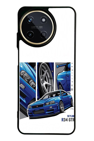 Spoyi Oppo Realme 11 GTR Tasarımlı Glossy Telefon Kılıfı