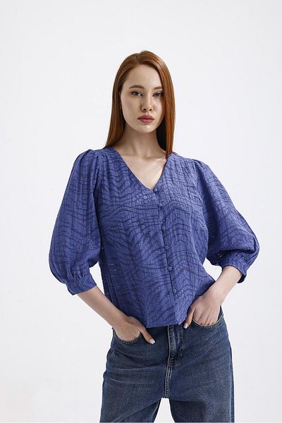 Miss Murem Arya Blue Lace Blouse