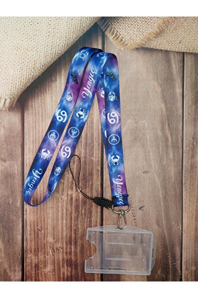 doktorbonem Crab Zodiac Card Sling ID Card Gât Sling Snur Curea pentru telefon