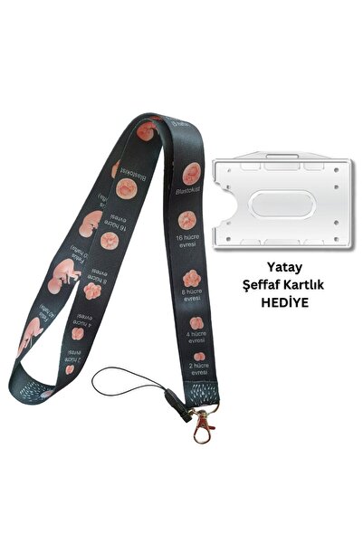 doktorbonem Fetusa Fasori Card de naștere pentru femei Curea pentru card de identitate Curea pentru gât Snur Curea pentru telefon Orizontală Verticală Card Cor