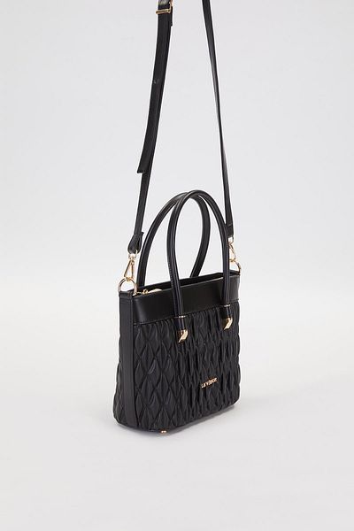 Levidor Black Baklava Pattern Handbag