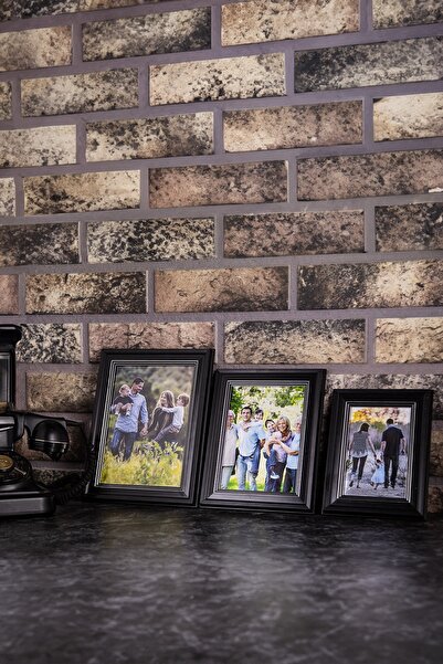 asel sanat Μαύρο Σετ Κορνίζας Φωτογραφιών - 10x15 13x18 15x21