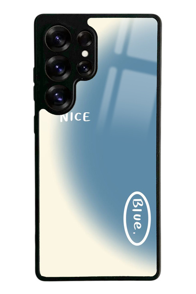 Spoyi Samsung S25 Ultra Nice Blue Tasarımlı Glossy Telefon Kılıfı