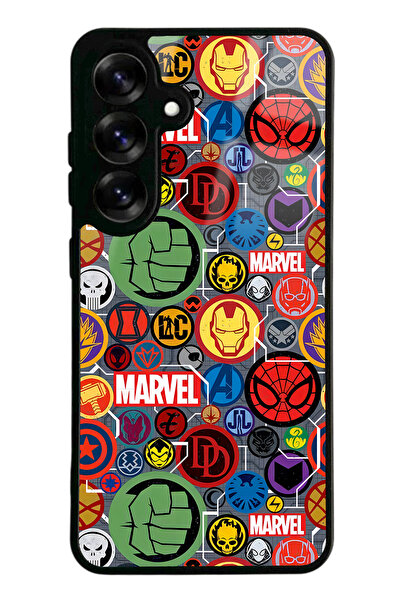 Spoyi Samsung S25 Marvel Face Tasarımlı Glossy Telefon Kılıfı