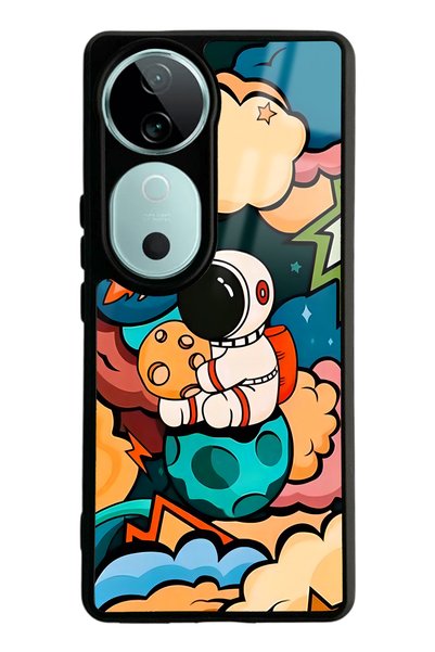 Spoyi Vivo V40 Baby Astronaut Design Glossy Phone Case