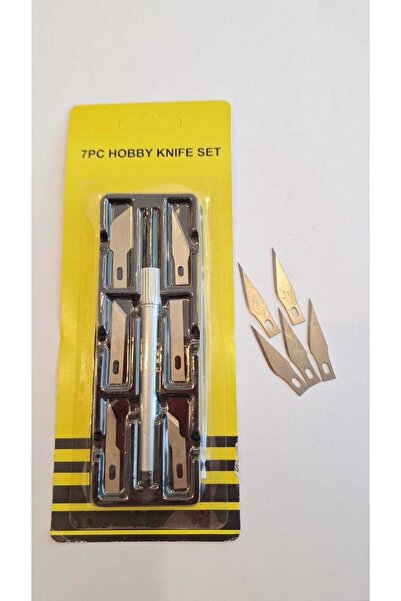 craftsy KRETUAR BIÇAĞI SETİ 7 PARÇA + 5 Lİ YEDEK KRETUR BIÇAĞI