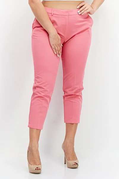 DOROTHY PERKINS Women Petite Plain Dress Pant, Pink