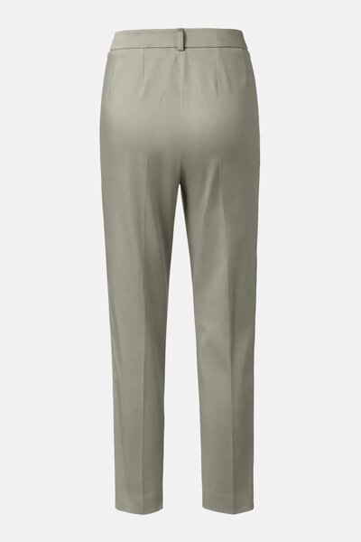 Tchibo Women Straight Plain Trousers, Olive