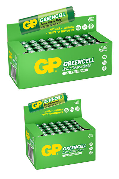 GP Batteries GREENCELL AA Kalem 40’lı Kutu Ve AAA İnce 40’lı Kutu, Toplam 80 ...
