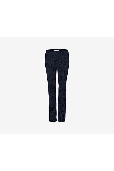 Tchibo Women Pull On Printed Pants, Navy