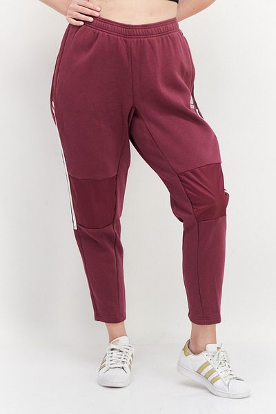 adidas Women Plus Size Brand Logo Training Pants, Maroon