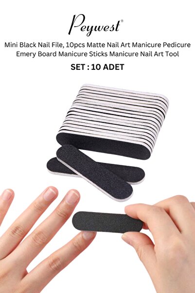 PEYWEST 10 Adet Kolay Taşınabilir Kağıt Tırnak Törpüsü