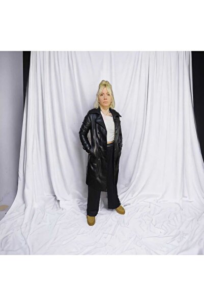 LEATHER HOUSE KADIN HAKİKİ DERİ  Trench coat  ' Leather House