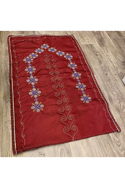 HMZ Textile Gift Dowery Package Etamine and Canvas Handworked Cotton Prayer Rug.