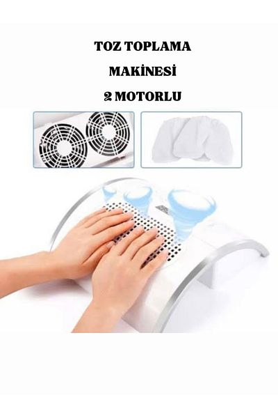 FREELADY Denture Nail Dust Collection Machine 80 Watts with 2 Motors